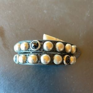 Ralph Lauren studded leather band bracelet NWT